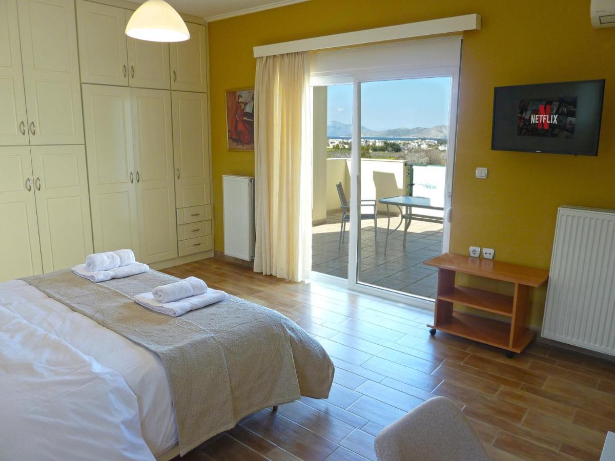 Panoramic Sea View Villa 4 Min To Beach Tigaki Екстериор снимка